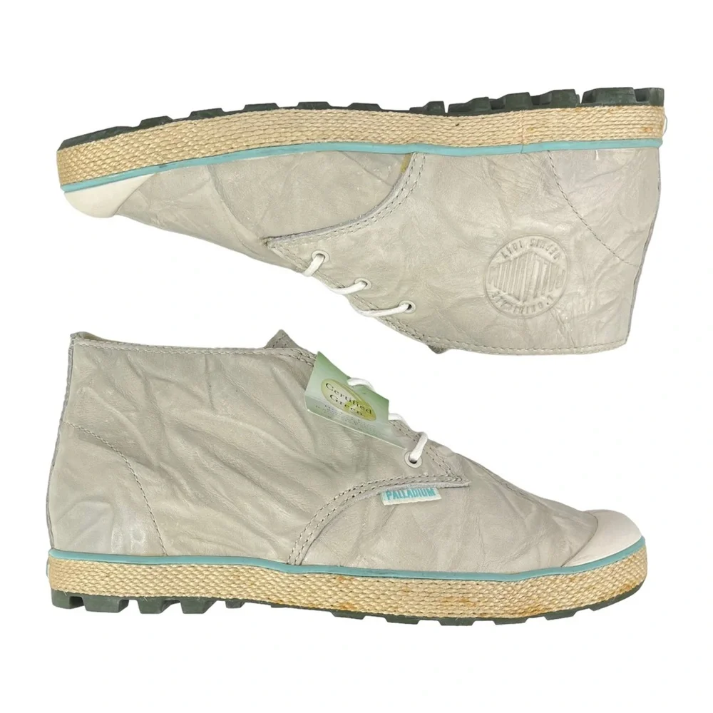 Palladium Women’s 8 Slim‎ Chukka Off White Ankle Boot Shoes